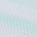 vidaXL Coussins de Matelas Blanc et vert 200 x 200 cm