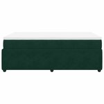 vidaXL Sommier à lattes de lit avec matelas vert foncé 120x190 cm
