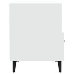 vidaXL Tables de chevet 2 Pièces Blanc Bois d'ingénierie