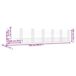 vidaXL Panier de gabion en forme de U avec 7 poteaux Fer 740x20x150 cm