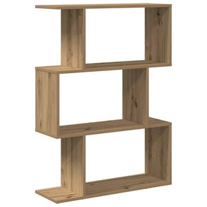 vidaXL Étagère séparatrice de pièce à 3 niveaux chêne artisanal