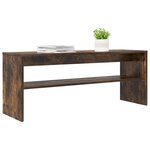 vidaXL Meuble TV Chêne fumé 100 x 30 x 40 cm Bois d'ingénierie