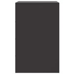 vidaXL Tables de chevet 2 Pièces noir 34 5x39x62 cm acier