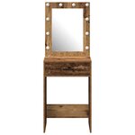 vidaXL Coiffeuse Bois Ancien 50 x 41 x 135 cm Bois d'ingénierie