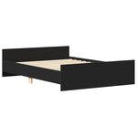 vidaXL Cadre de lit sans matelas noir 140x200 cm