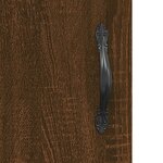 vidaXL Buffet Chêne marron 34 5x34x90 cm Bois d'ingénierie