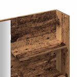 vidaXL Coiffeuse avec miroir vieux bois 74 5x40x141 cm