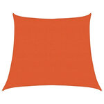 vidaXL Voile d'ombrage 160 g/m² trapèze orange 4/5x4 m PEHD