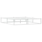 vidaXL Cadre de lit sans matelas blanc 180x200 cm métal