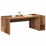 vidaXL Table basse Bois ancien 101 5 x 50 x 37 cm Bois d'ingénierie