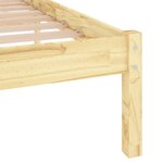vidaXL Cadre de lit sans matelas bois massif 140x190 cm