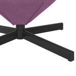 Fauteuil œuf en velours pourpre