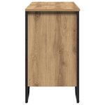 vidaXL cabinet lavabo salle de bain Chêne Artisan 91x35x60 cm Bois d'ingénierie