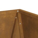 vidaXL Jardinière 2 Pièces Rouillé 30 x 30 x 75 cm