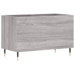 vidaXL Armoire à disques sonoma gris 74 5x38x48 cm bois d'ingénierie