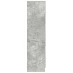 vidaXL Buffet gris Béton gris Panneau de particules Grand Buffet