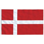 vidaXL Drapeau Danemark 90x150 cm