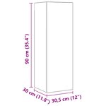 vidaXL Ensemble meuble TV 10 Pièces Chêne artisanal 30 5 x 30 x 90 cm