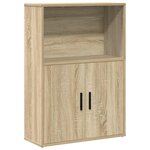 vidaXL Bibliothèque chêne sonoma 60x24x85 cm bois d'ingénierie