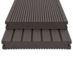vidaXL Planche de terrasse 6 pc Marron foncé WPC