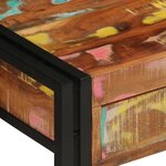vidaXL Table console Multicolore bois de récupération massif