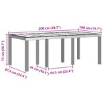 vidaXL Ensemble de salle à manger pour jardin 9 Pièces Anthracite