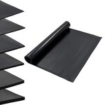 vidaXL Tapis de sol Noir 1 2 x 5 m Caoutchouc
