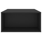 vidaXL Table basse noir 90x67x33 cm bois d'ingénierie