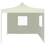 vidaXL Tente pliable avec 2 parois 3 x 3 m Crème