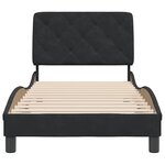 vidaXL Cadre de lit sans matelas noir 90x200 cm velours