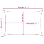 vidaXL Voile d'ombre 2 x 3 m HDPE Rectangulaire Bleu et Blanc