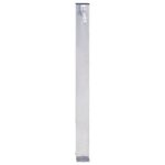 vidaXL Colonne à eau de jardin 100 cm acier inoxydable carré