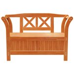 vidaXL Banc de rangement de jardin Acacia 119x76x44 cm Bois massif
