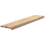 vidaXL Marches d'escalier 4Pièces non traité 120x30x2cm bois chêne massif