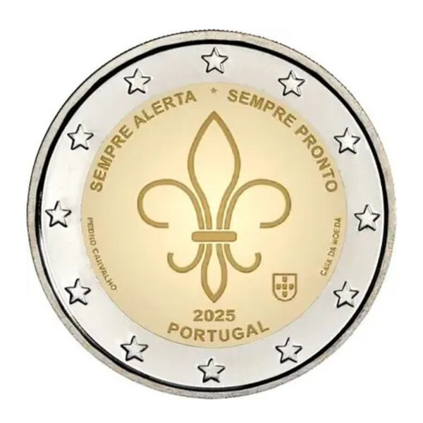 2 euros commémorative Portugal 2025 - Scoutisme International.