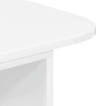 vidaXL Table console Blanc brillant 93 x 40 x 75 cm Bois d'ingénierie