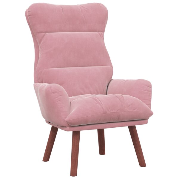 vidaXL Fauteuil Relaxant en Velours Rose