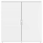 vidaXL Buffets 2 Pièces blanc 79x38x80 cm bois d’ingénierie