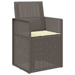 vidaXL Chaises de jardin salle à manger PP
