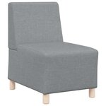 vidaXL Unité de Sofa Modulaire Sans Accoudoirs 3 Pièces Gris clair