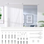 vidaXL Kit de quincaillerie de porte coulissante 200 cm Acier Blanc