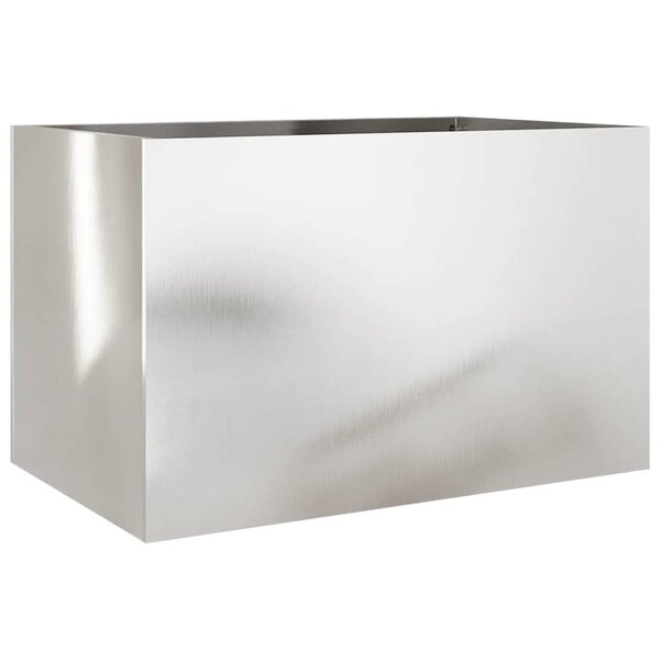 vidaXL Jardinière argenté 62x40x39 cm acier inoxydable