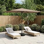 vidaXL Parasol de jardin avec base 200 x 300 cm Polyester