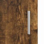 vidaXL Meuble mural Chêne fumé 55 x 29 x 100 cm Bois d'ingénierie