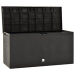vidaXL Boîte de rangement de jardin Anthracite 114x47x60 cm