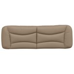 vidaXL Coussin de tête de lit Hvar cappuccino 160 cm similicuir