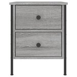 vidaXL Table de chevet sonoma gris 40x42x50 cm bois d'ingénierie