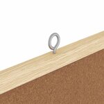 vidaXL Tableau en liège Marron 80 x 1.4 x 80 cm Bois massif en pin