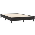 vidaXL Sommier à lattes de lit avec matelas noir 120x210 cm velours