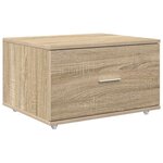 vidaXL Bureau Chêne sonoma 131 5 x 50 x 106 5 cm Bois d'ingénierie